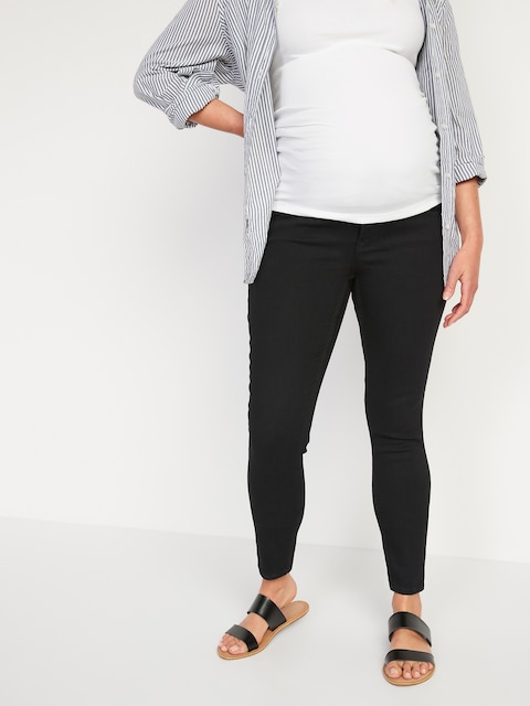 Maternity Rollover-Panel 360° Stretch Super-Skinny Jeans