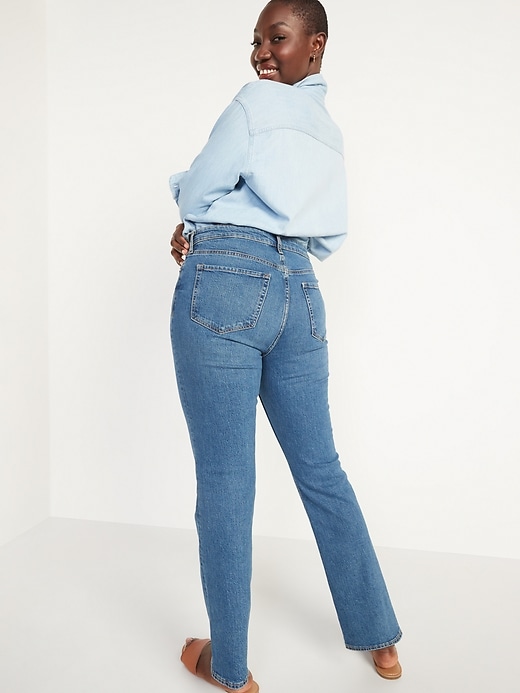 Image number 7 showing, Extra High-Waisted Kicker Boot-Cut Button-Fly Jeans for Women