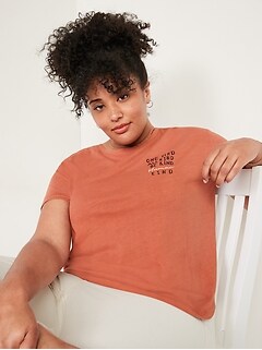 Loose Graphic Plus-Size Easy Tee