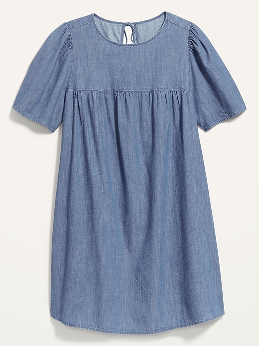 Image number 4 showing, Puff-Sleeve Plus-Size Mini Swing Dress