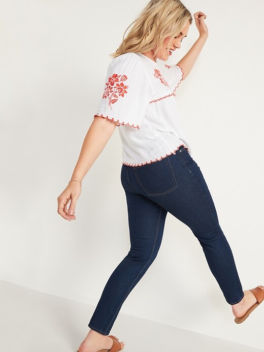 Image number 7 showing, Extra High-Waisted Pop Icon Skinny Button-Fly Jeans for Women