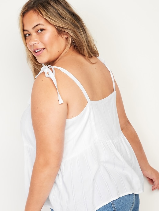Image number 2 showing, Tie-Strap Waist-Defined Plus-Size Swing Cami