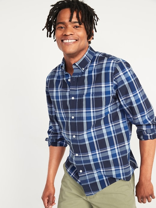 Image number 1 showing, Regular-Fit Built-In-Flex Everyday Shirt for Men