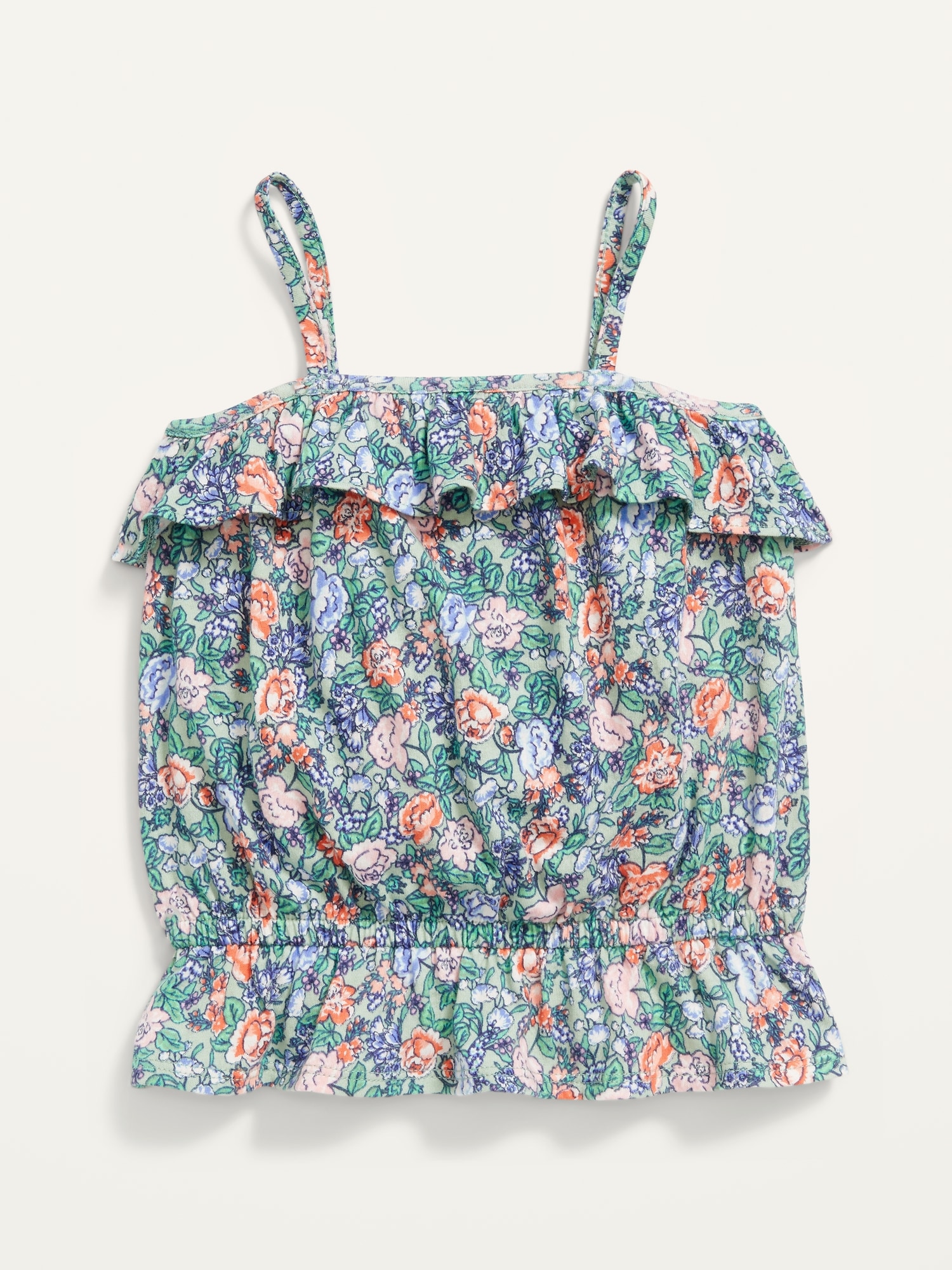 Ruffled Floral-Print Peplum-Hem Cami for Toddler Girls | Old Navy