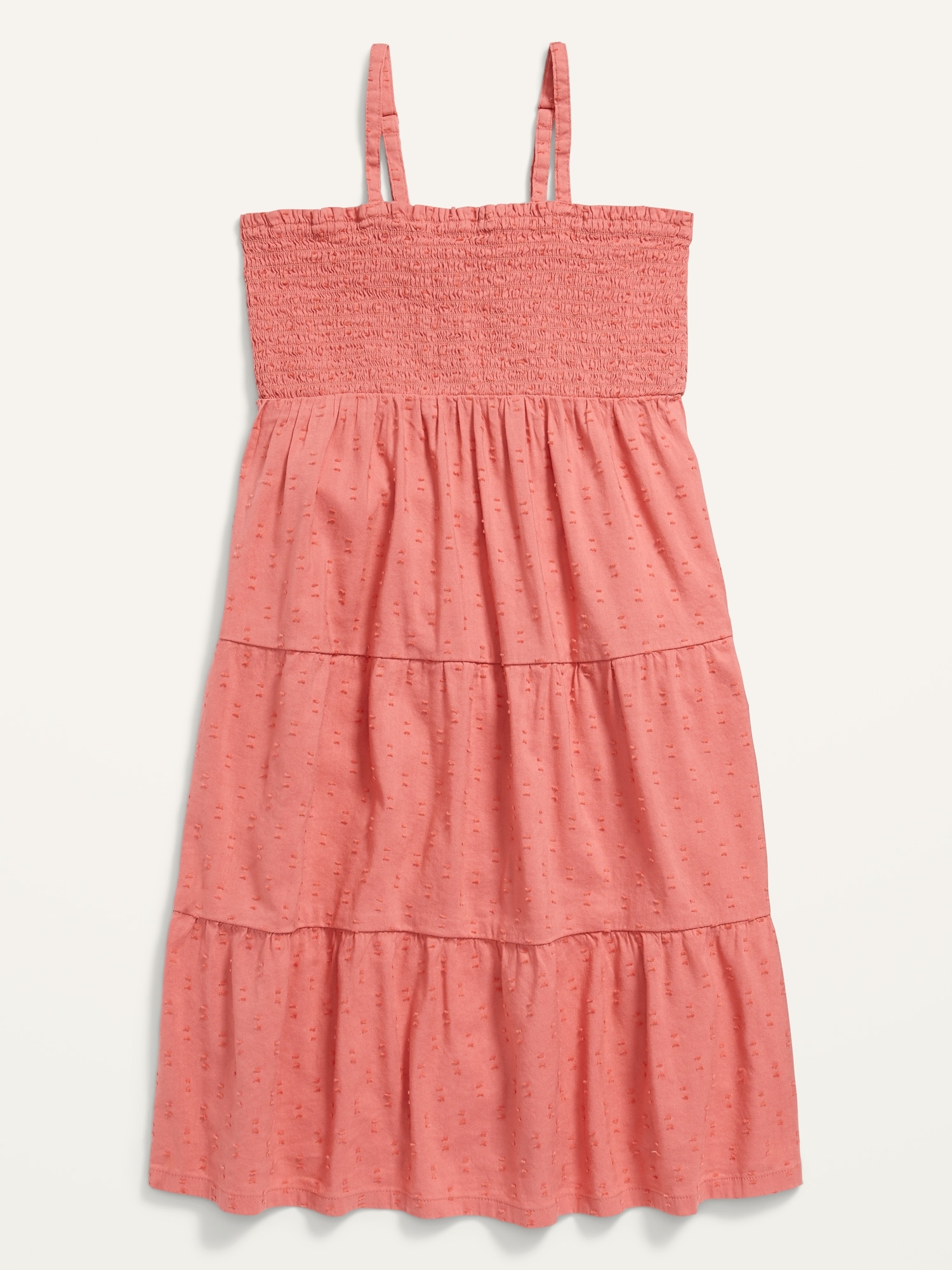 Sleeveless Clip-Dot Tiered Swing Dress for Girls | Old Navy