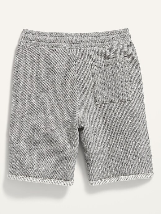 View large product image 2 of 2. Cozy French Terry Cut-Off Shorts For Boys