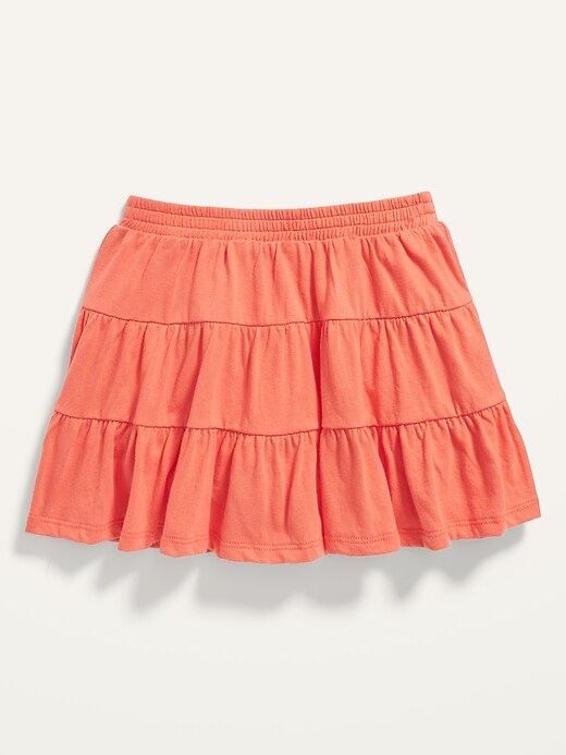View large product image 1 of 1. Tiered Jersey Pull-On Skort for Toddler Girls
