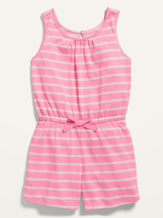 Sleeveless Jersey Pajama Romper for Girls Old Navy