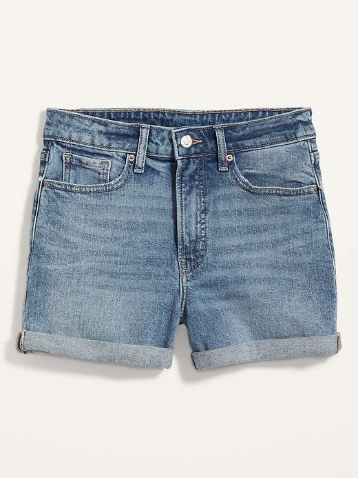 High-Waisted O.G. Straight Jean Shorts For Women -- 3-Inch Inseam | Old ...