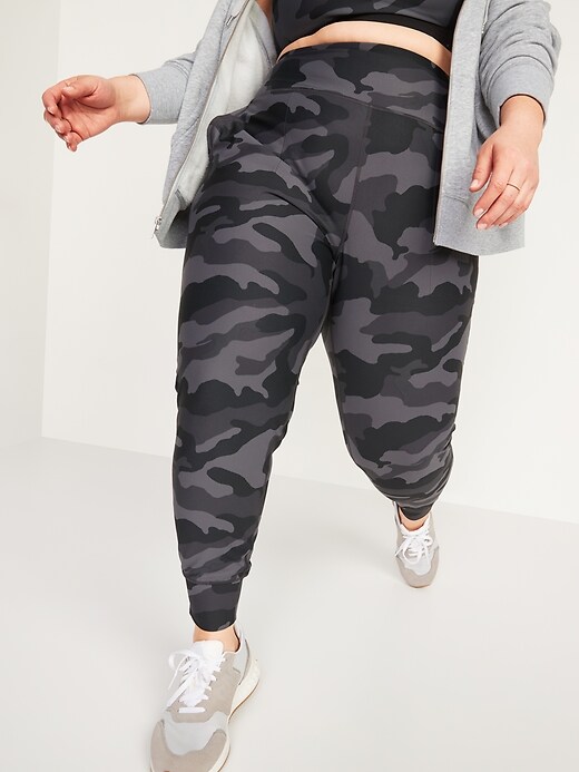 View large product image 1 of 1. High-Waisted PowerSoft Side-Pocket Plus-Size 7/8-Length Jogger Pants
