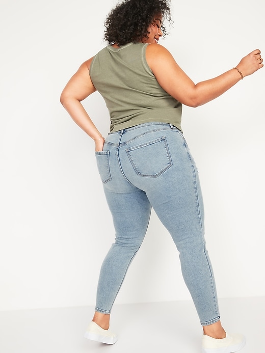 High-Waisted Secret-Slim Pockets Rockstar Super Skinny Plus-Size Ripped  Jeans