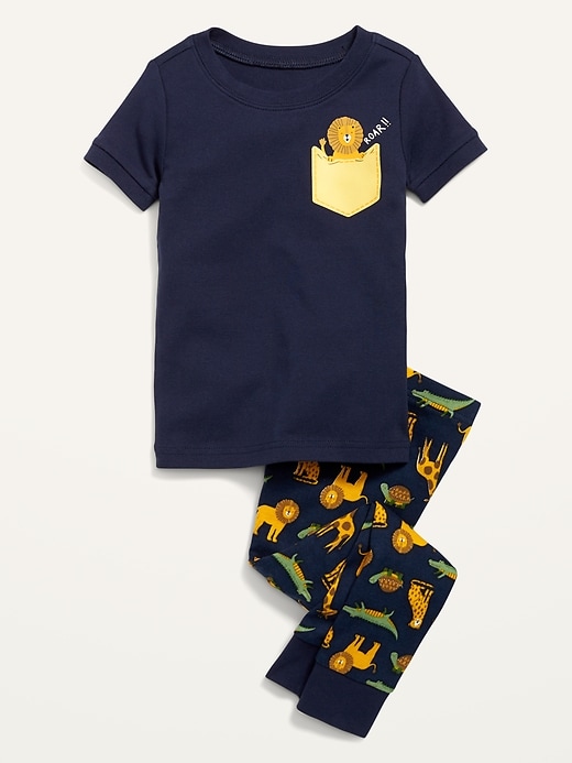 View large product image 1 of 1. Unisex Graphic Pajama Set for Toddler & Baby