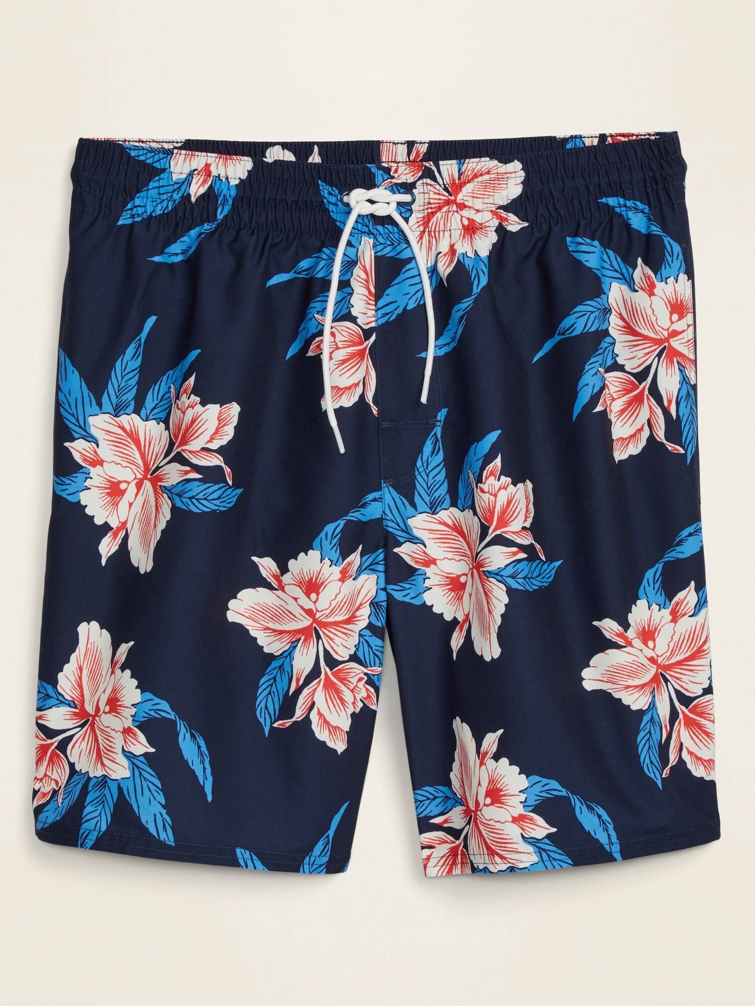 Printed Swim Trunks for Men -- 8-inch inseam