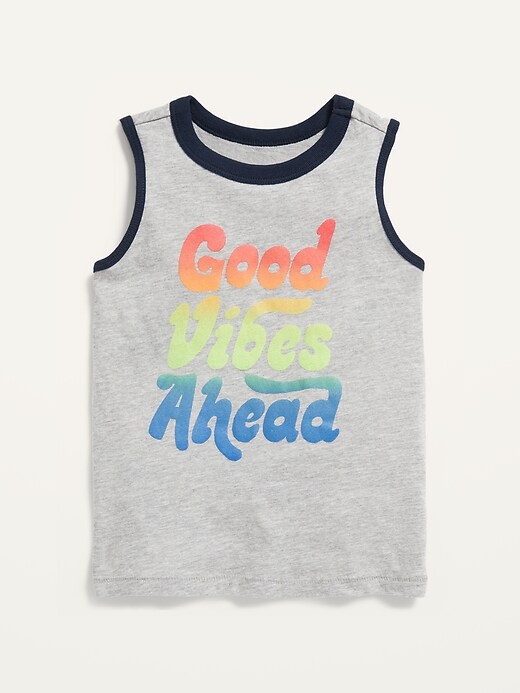 View large product image 1 of 1. Graphic Muscle Tank Top for Toddler Boys