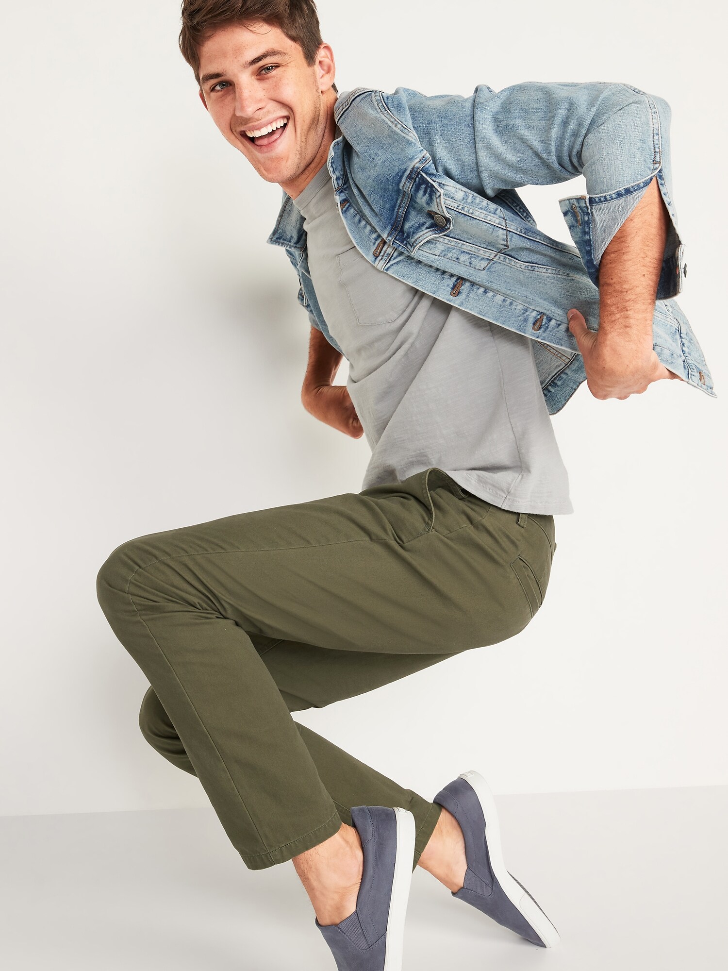 Slim Uniform Non-Stretch Chino Pants 
