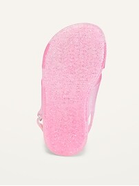 Voir une image plus grande du produit 4 de 4. Sandales flexibles scintillantes à brides croisées pour Toute-petite fille