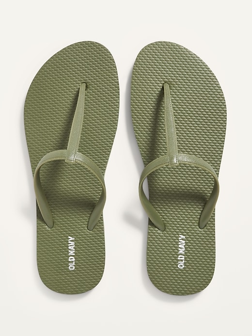 View large product image 1 of 2. T-Strap Flip-Flops (Partially Plant-Based)
