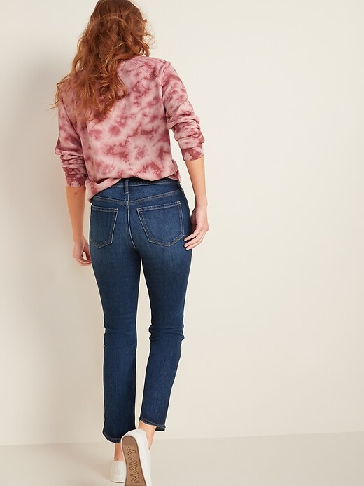 Image number 2 showing, High-Waisted Crop Flare Ankle Jeans for Women