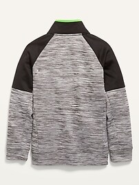 View large product image 3 of 3. Techie Fleece Color-Block Quarter-Zip Sweatshirt for Boys