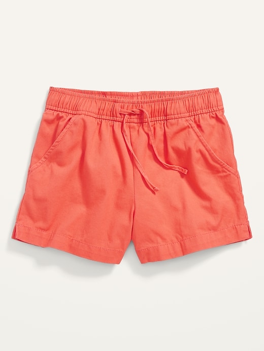 View large product image 1 of 1. Solid Twill Pull-On Shorts for Girls