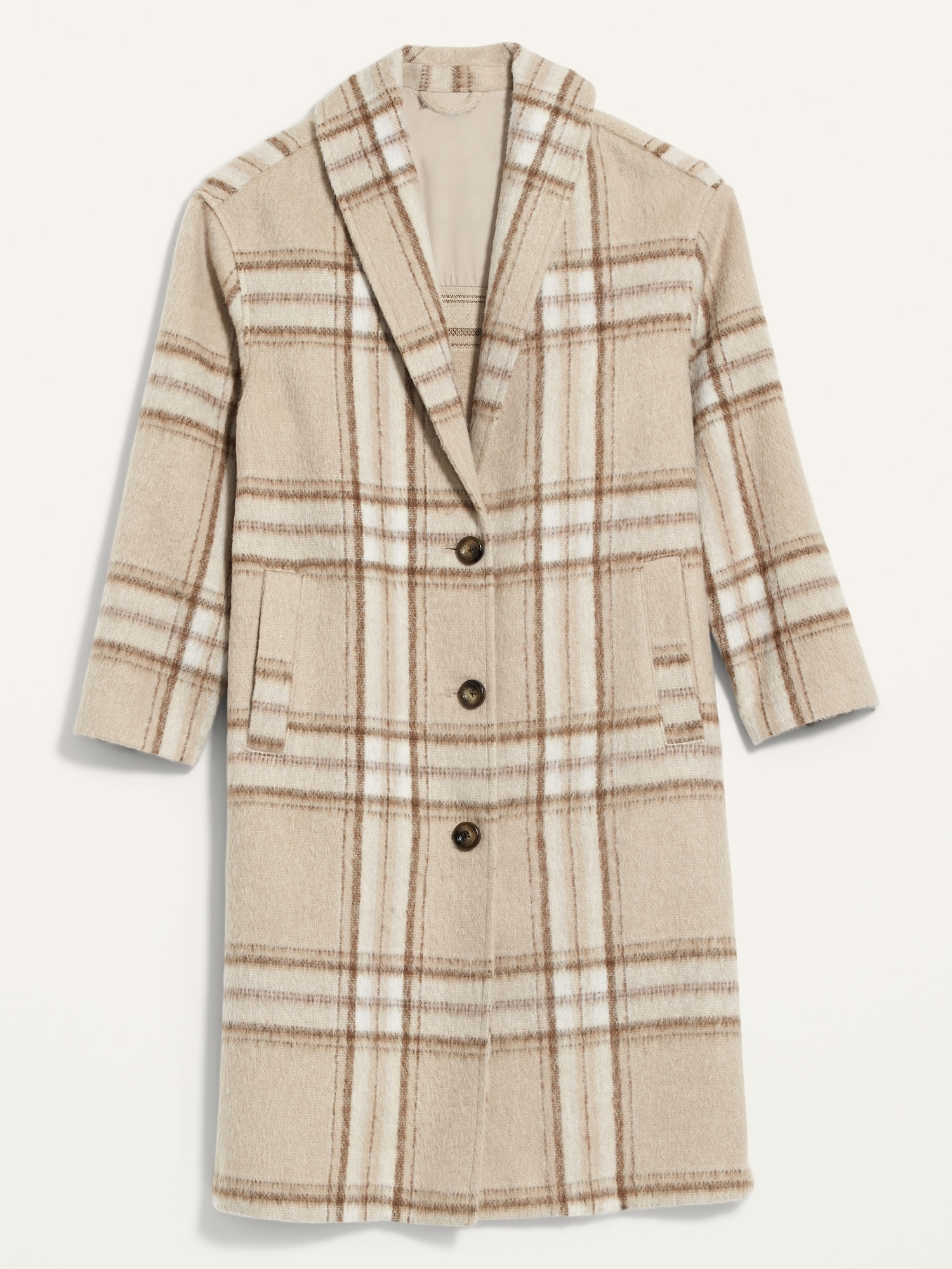 Plaid jacket clearance womens overcoat