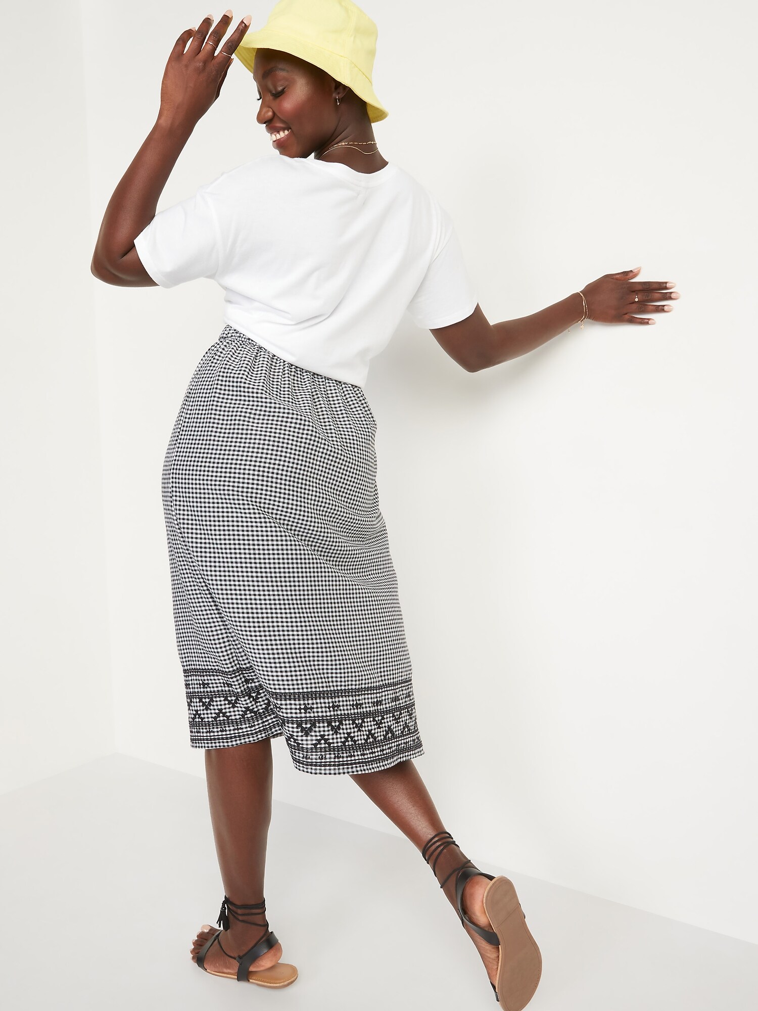 Houndstooth 2024 swing skirt