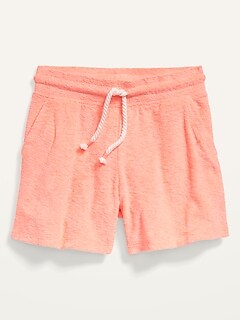 Loop-Terry Midi Shorts for Girls