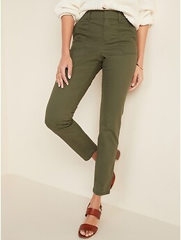 Mid-Rise Pixie Ankle Chinos for Women