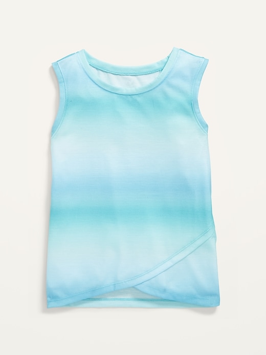 View large product image 1 of 1. Sleeveless Ombré Pajama Top for Girls
