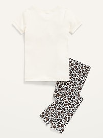 Image number 2 showing, Unisex Printed Pajama Set for Toddler & Baby