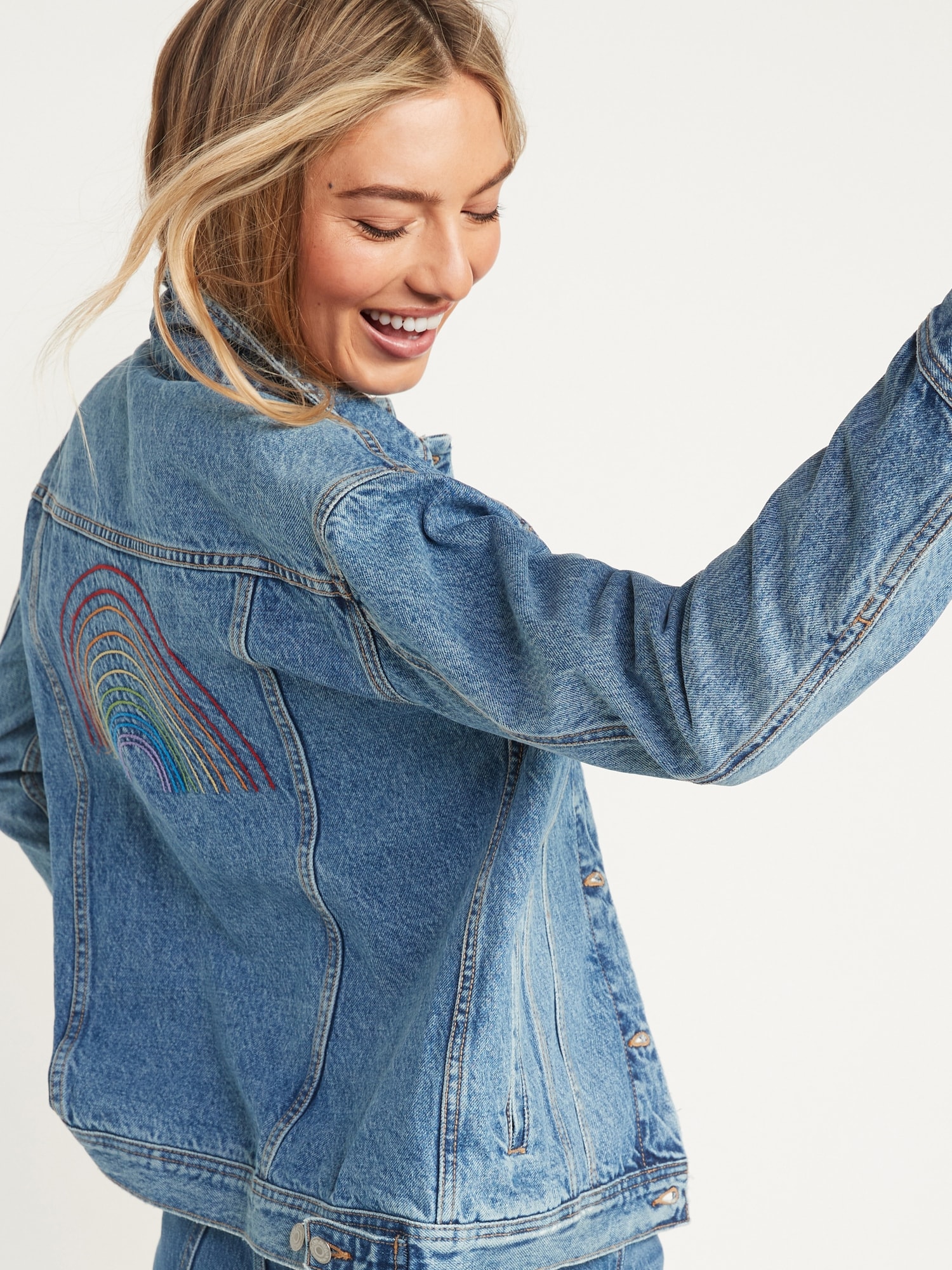 Old navy hot sale embroidered jeans