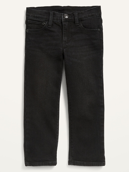 View large product image 1 of 2. Unisex Built-In Flex Black Straight Jeans for Toddler