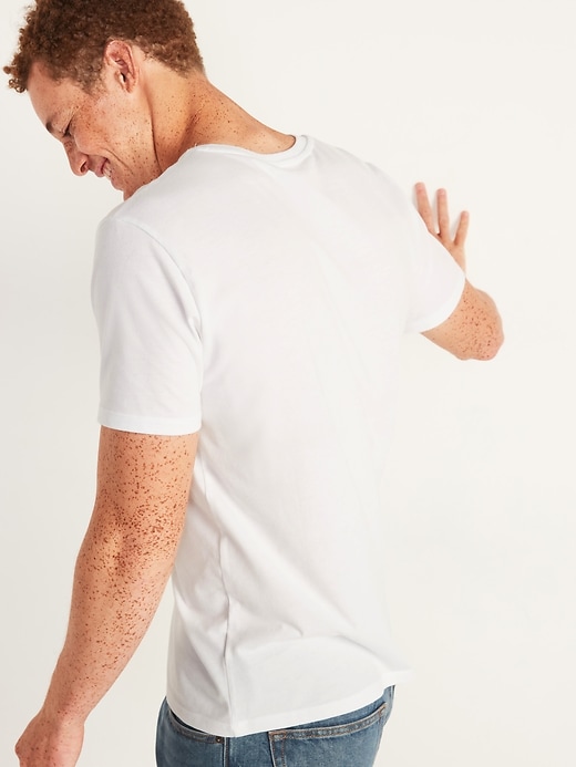 View large product image 2 of 3. Soft-Washed Jersey Henley T-Shirt for Men
