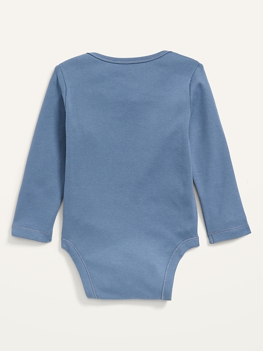 View large product image 2 of 2. Unisex Long-Sleeve Graphic Bodysuit for Baby