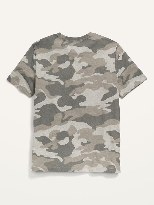 Voir une image plus grande du produit 2 de 3. T-shirt à imprimé camouflage le plus doux pour garçon