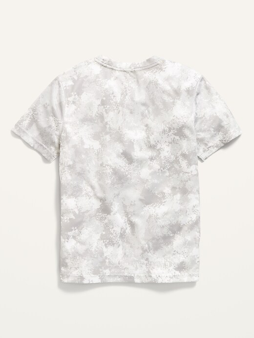 Voir une image plus grande du produit 2 de 2. T-shirt à manches courtes et imprimé camouflage Performance Go-Dry en maille pour Garçon