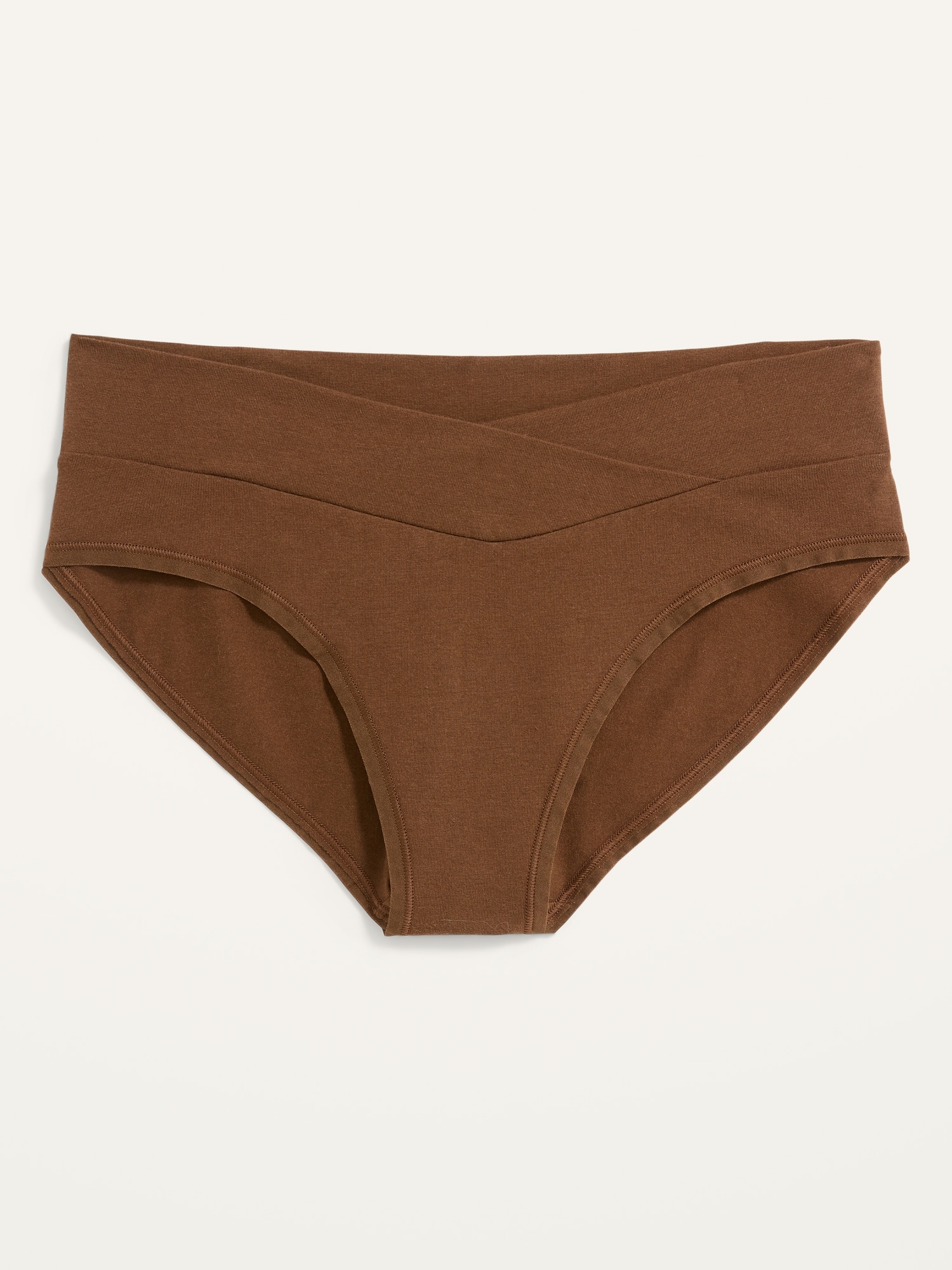 Old Navy Maternity Low Panel Jersey Bikini Underwear brown. 1