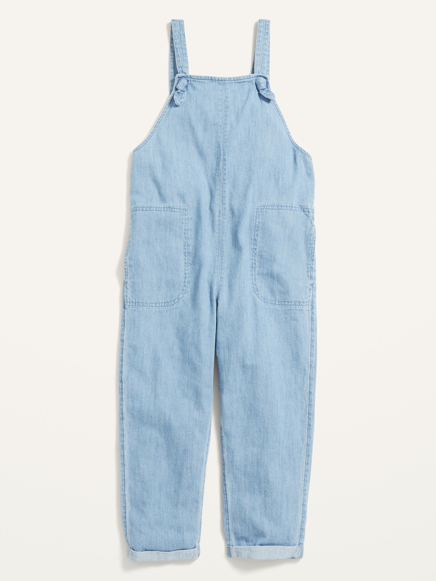 KnottedStrap Chambray Jumpsuit for Girls Old Navy