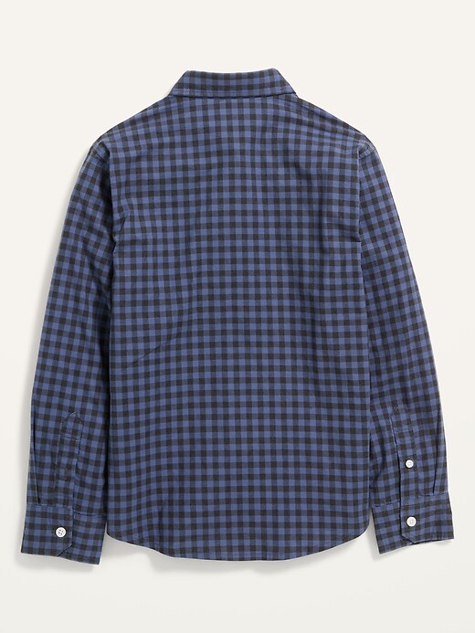 Navy blue 2025 gingham shirt