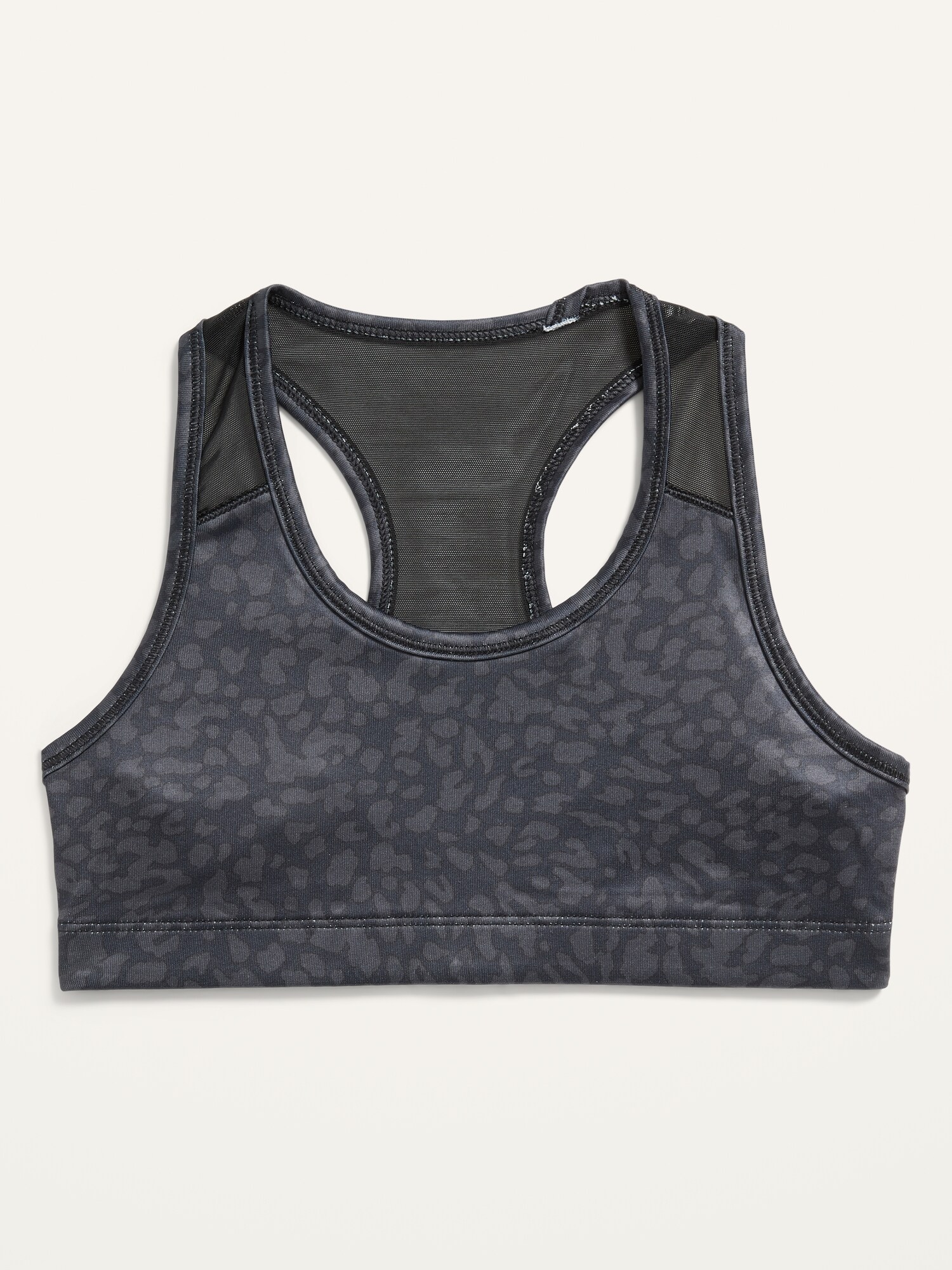 Printed Racerback PowerPress Sports Bra for Girls Old Navy
