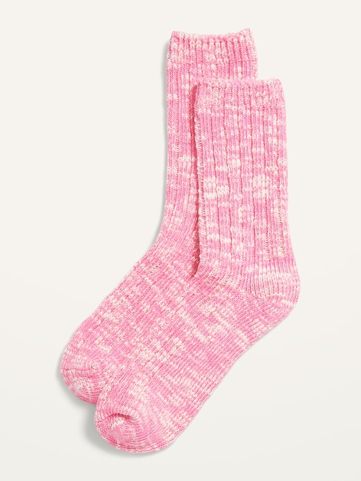 View large product image 1 of 1. Gender-Neutral Marled Crew Socks for Kids
