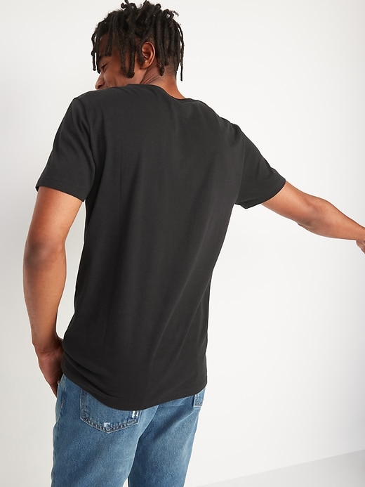 Image number 2 showing, Soft-Washed Jersey Henley T-Shirt for Men