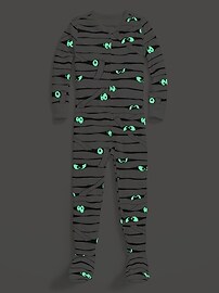 View large product image 4 of 4. Unisex Snug-Fit Matching Halloween Footie One-Piece Pajamas for Toddler & Baby