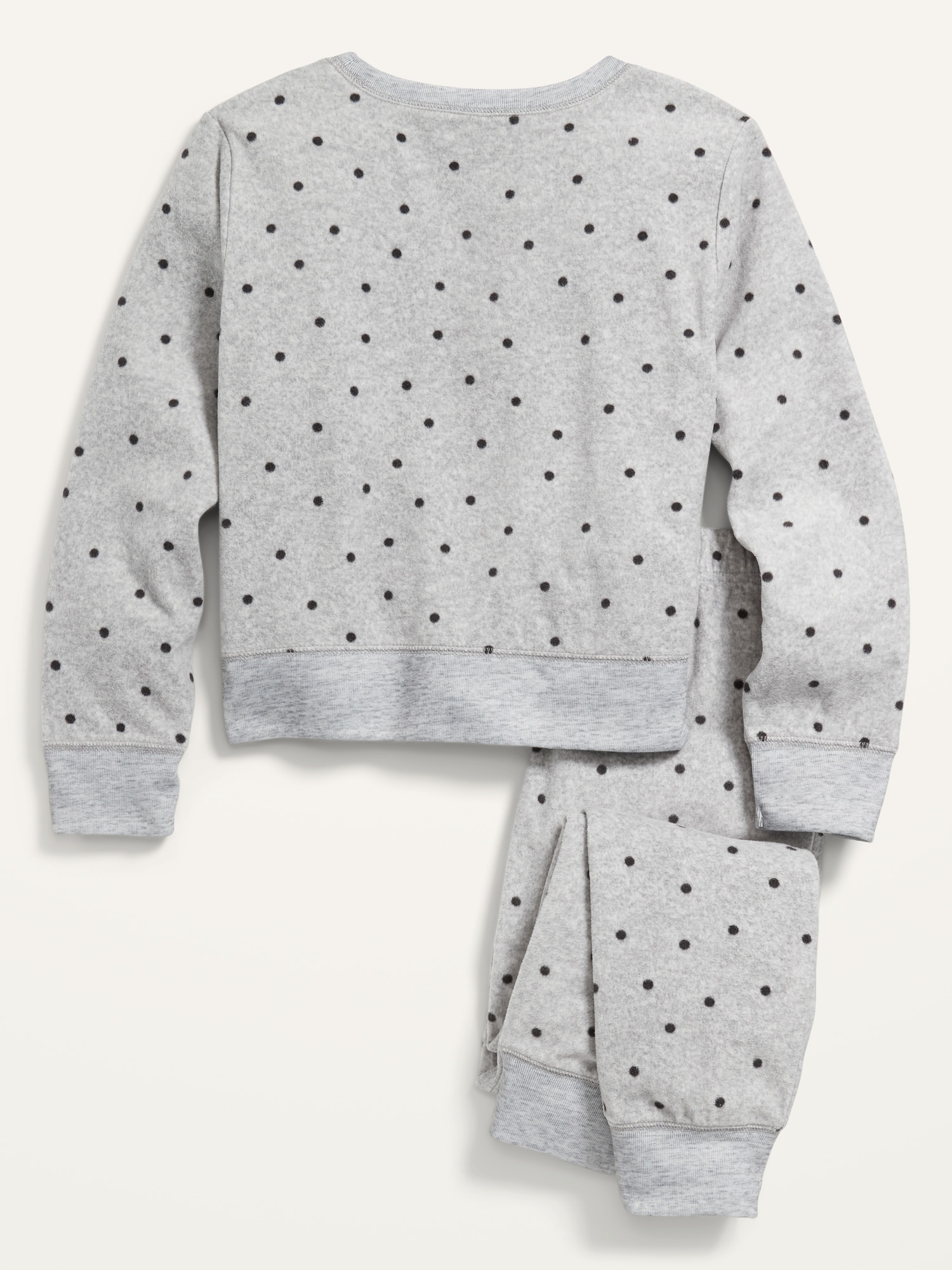 Printed Microfleece Pajama Top & Pajama Joggers Set for Girls Old Navy