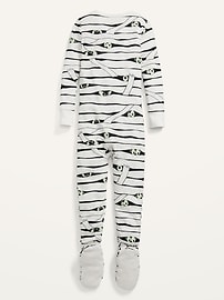 View large product image 3 of 4. Unisex Snug-Fit Matching Halloween Footie One-Piece Pajamas for Toddler & Baby