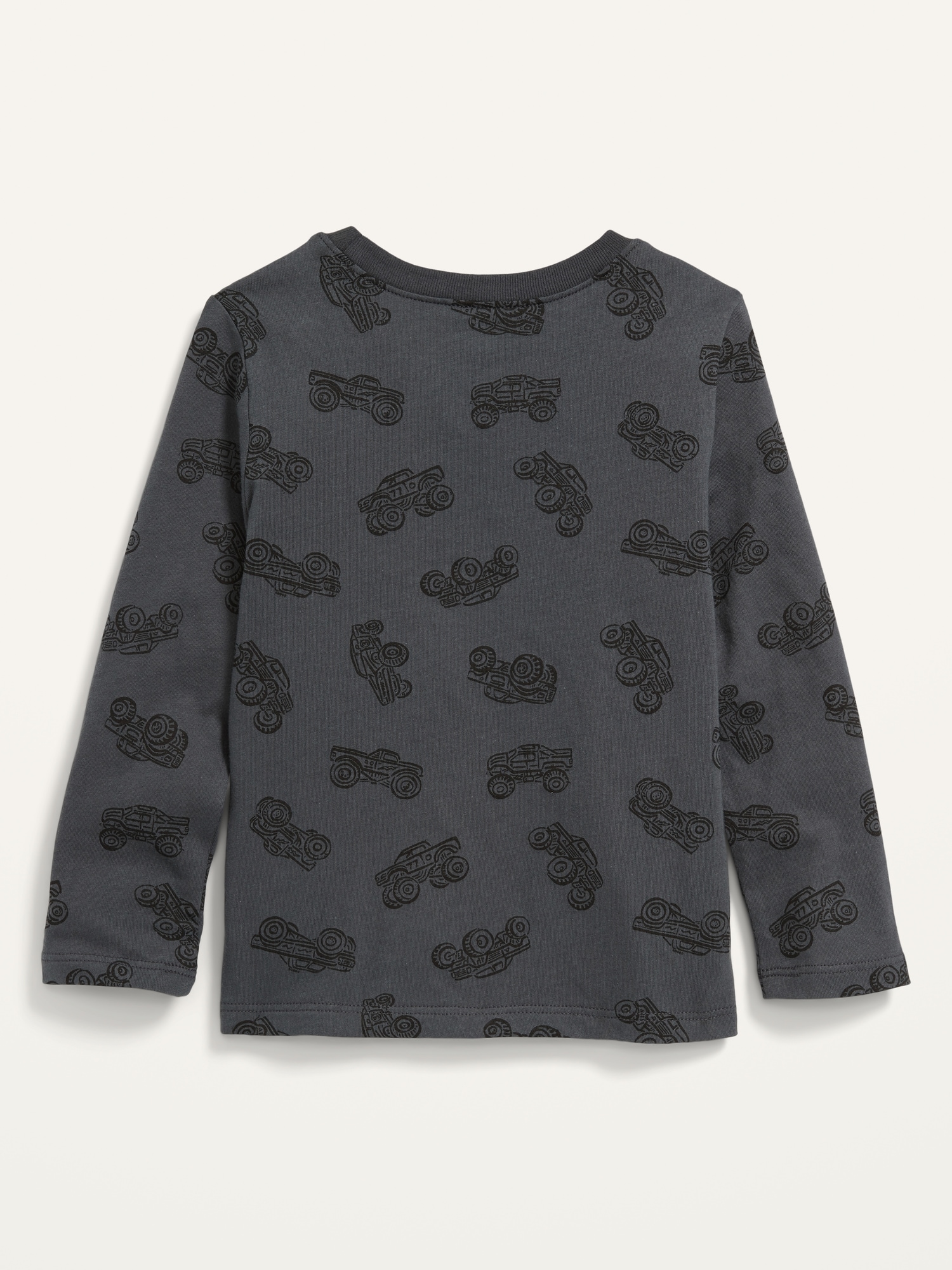 Unisex Truck-Print Long-Sleeve T-Shirt 