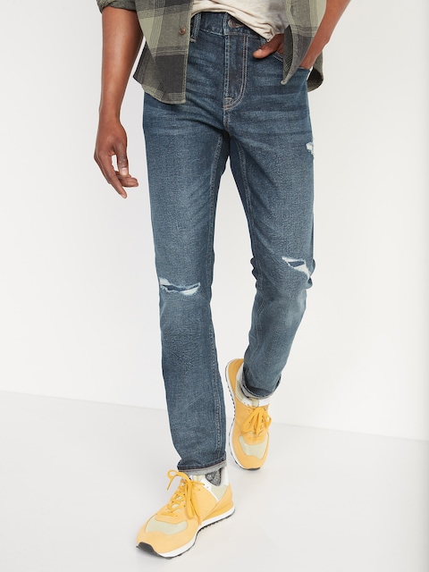 Skinny Built-In Flex Ripped Jeans