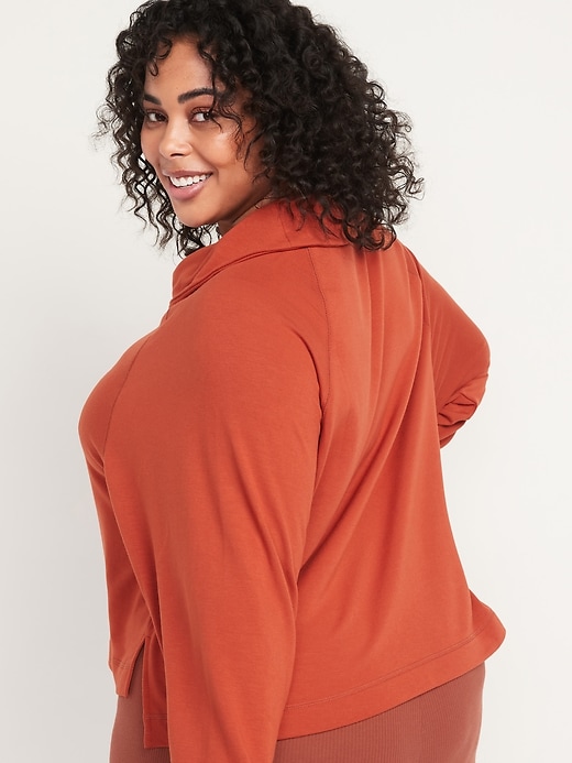Image number 8 showing, Cozy-Knit Cowl-Neck Lounge Top