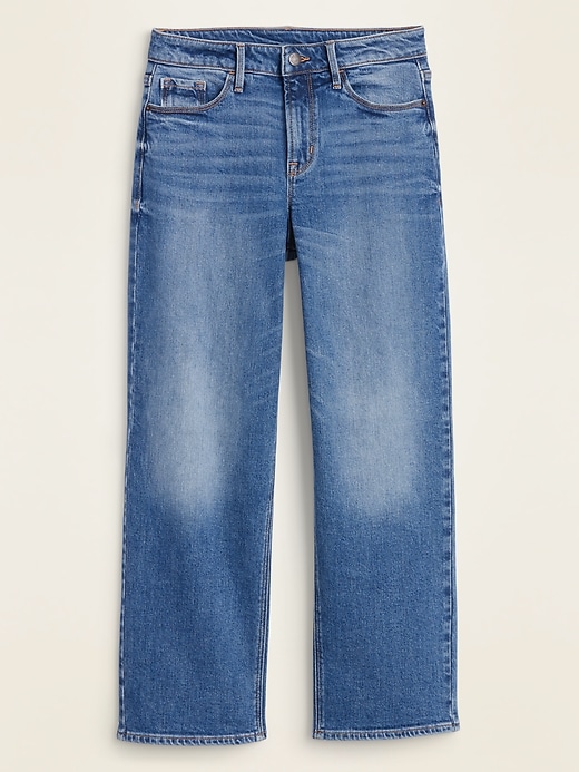 Image number 4 showing, High-Waisted Slim Wide-Leg Jeans for Women
