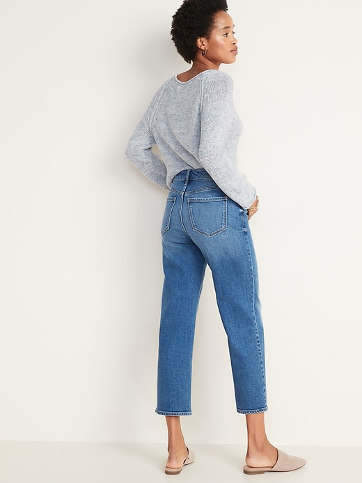 Image number 6 showing, High-Waisted Slim Wide-Leg Jeans for Women